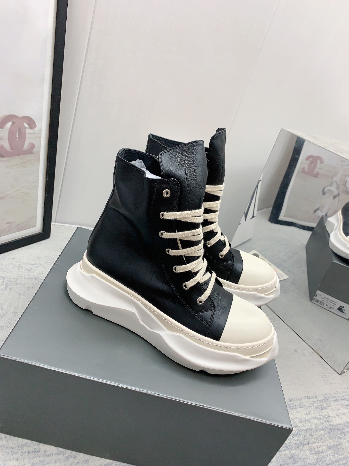 Men Women R*ick O*wens Top Sneaker