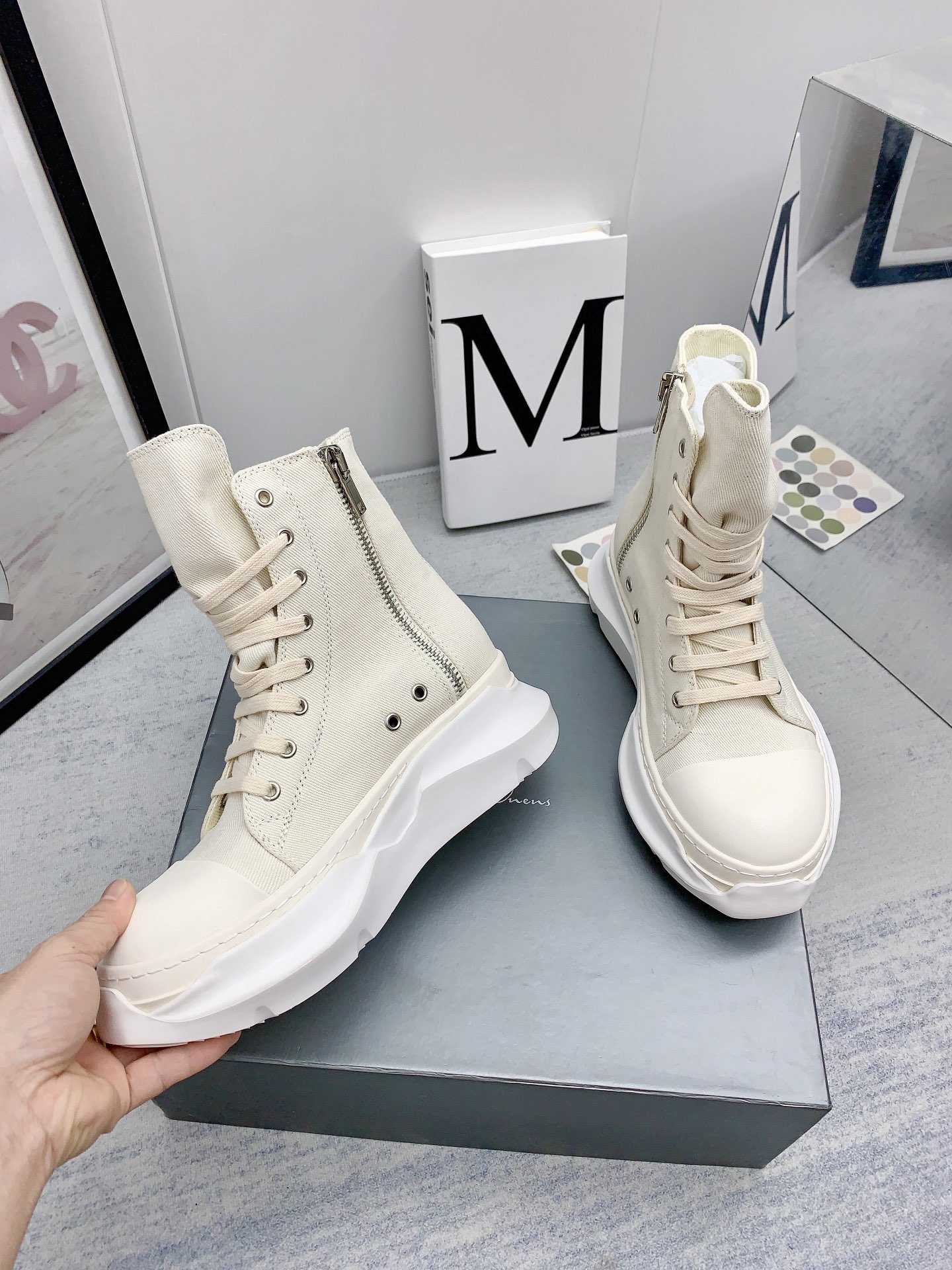 Men Women R*ick O*wens Top Sneaker