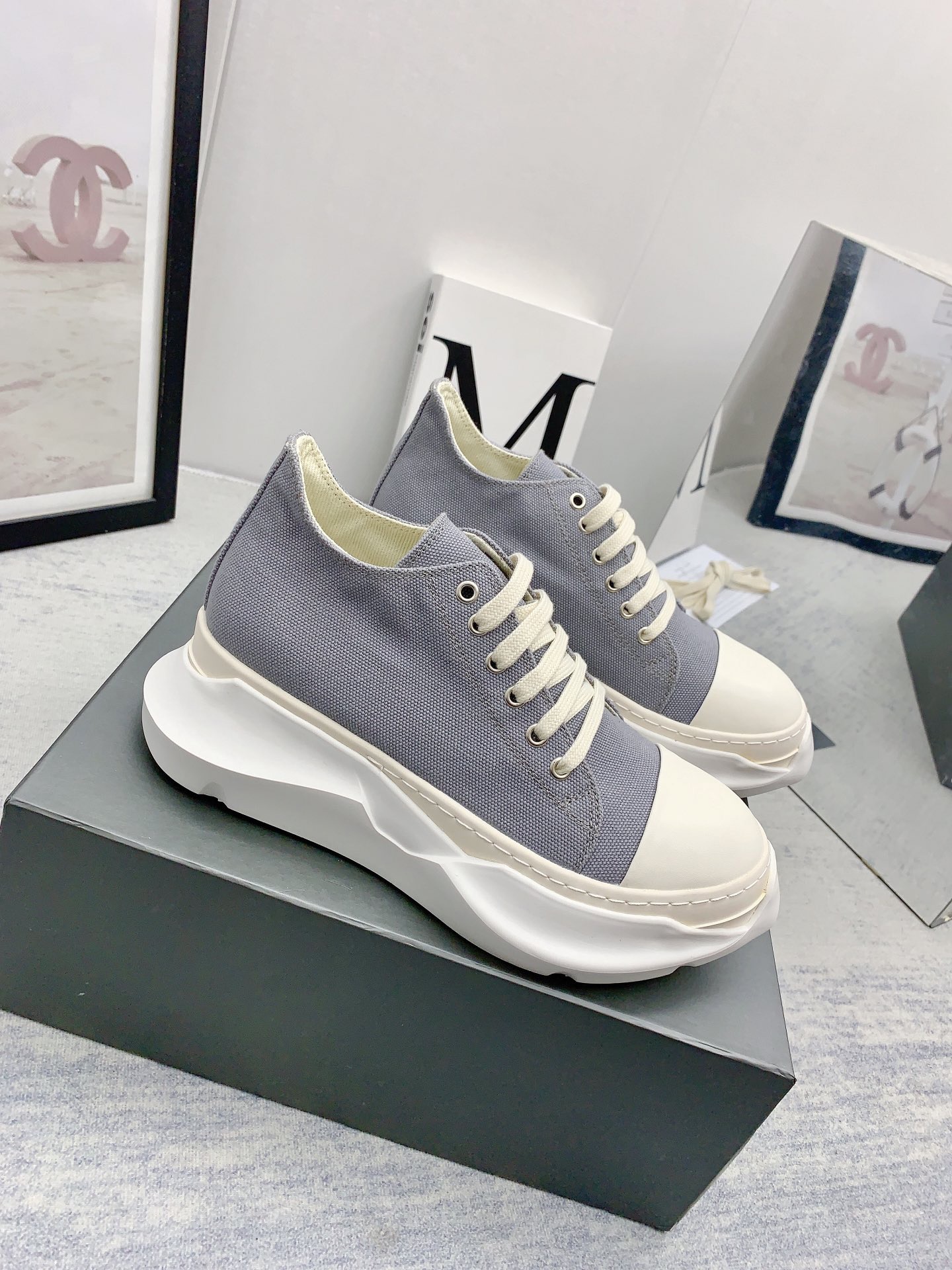 Men Women R*ick O*wens Top Sneaker