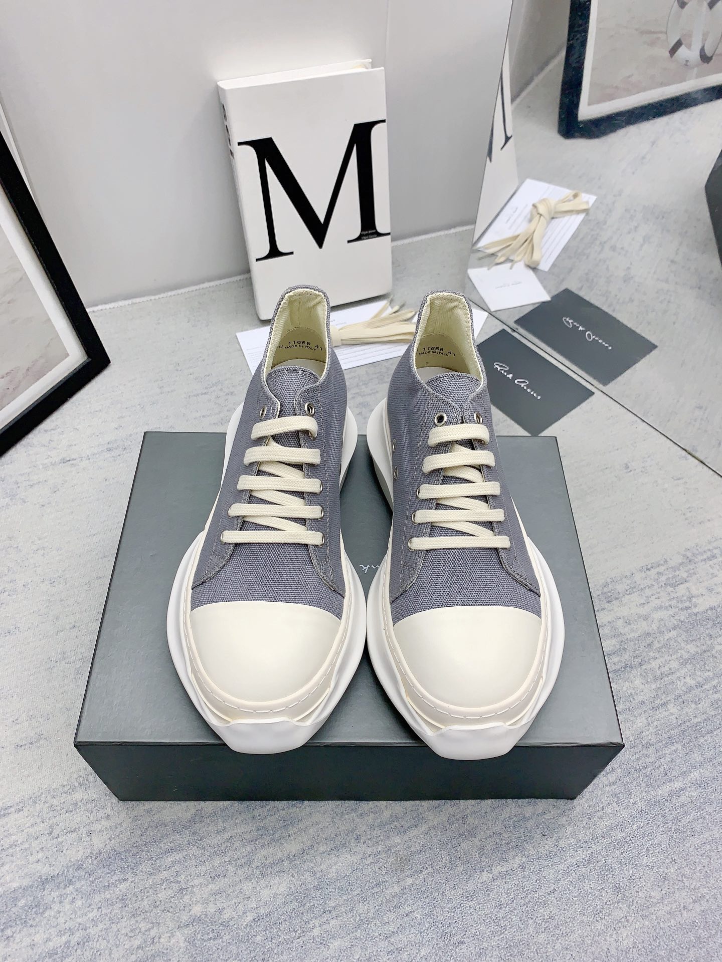 Men Women R*ick O*wens Top Sneaker