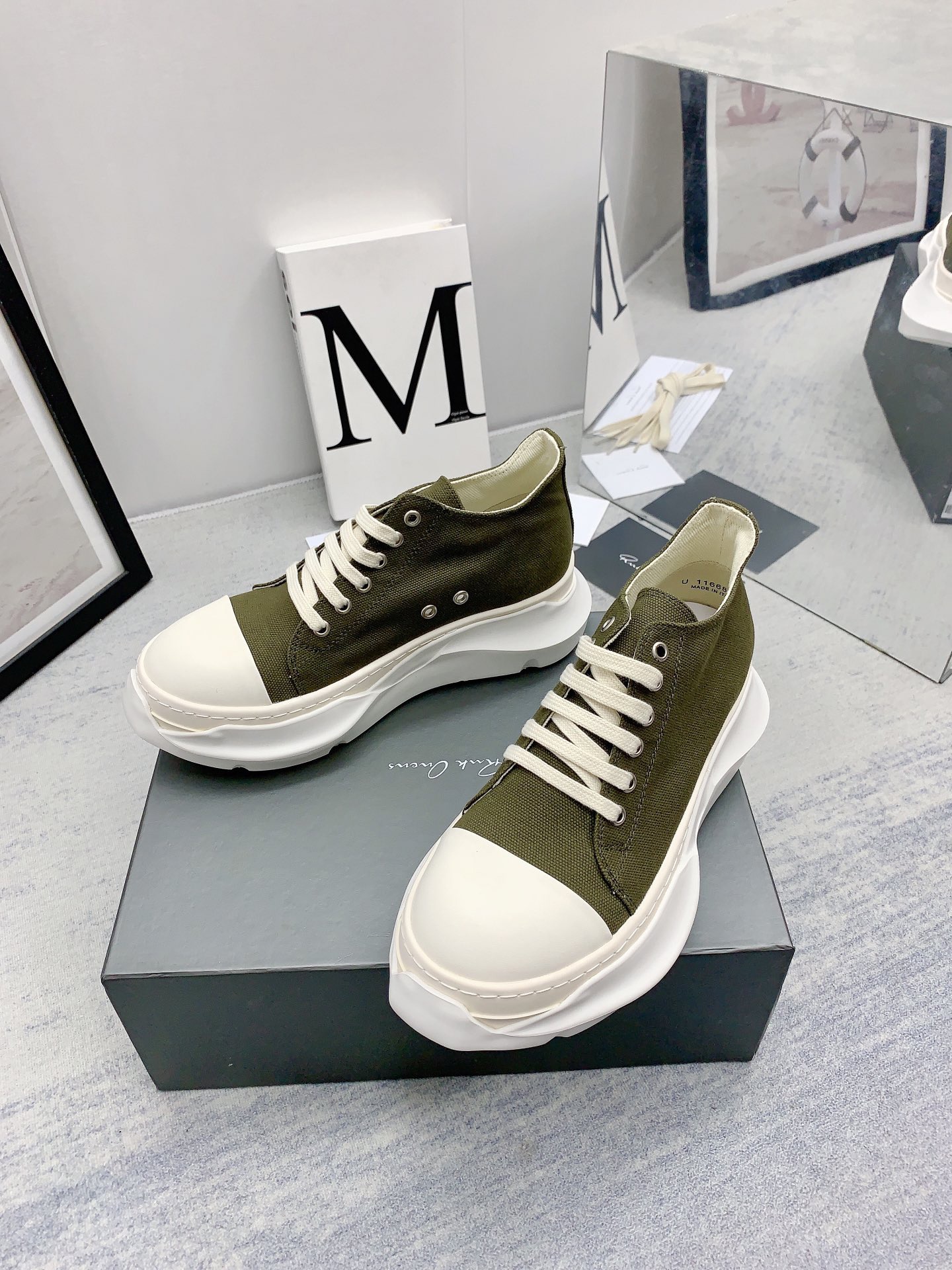 Men Women R*ick O*wens Top Sneaker