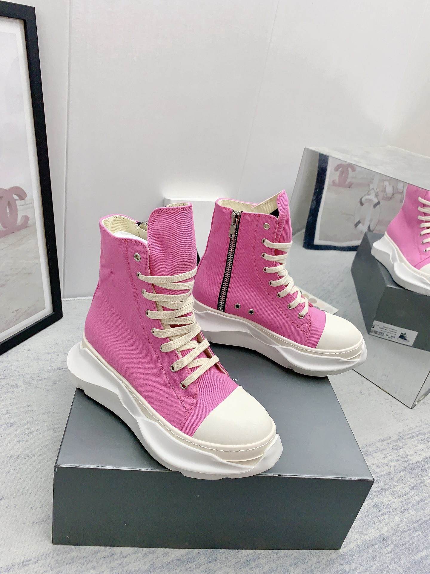 Men Women R*ick O*wens Top Sneaker