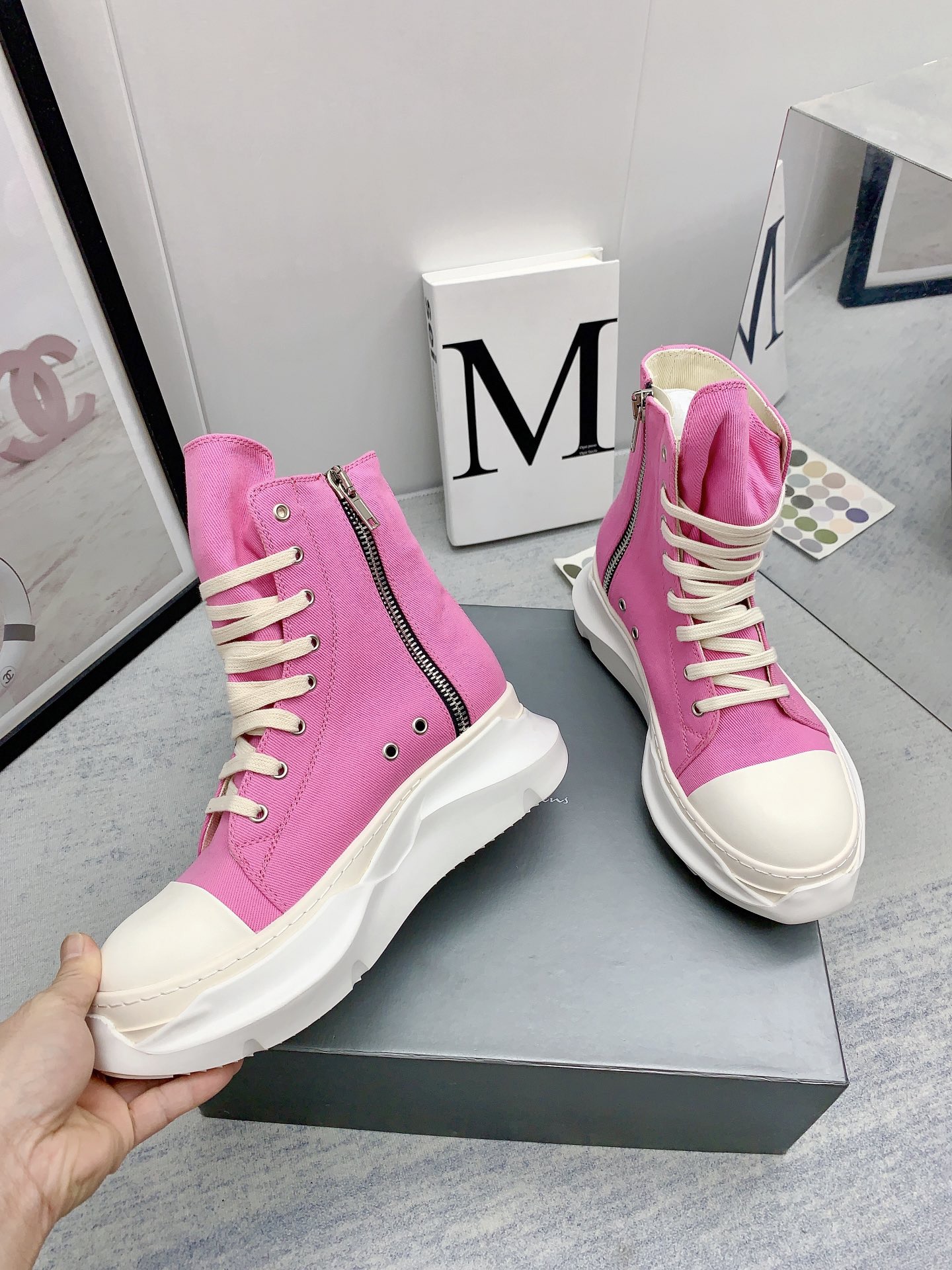 Men Women R*ick O*wens Top Sneaker