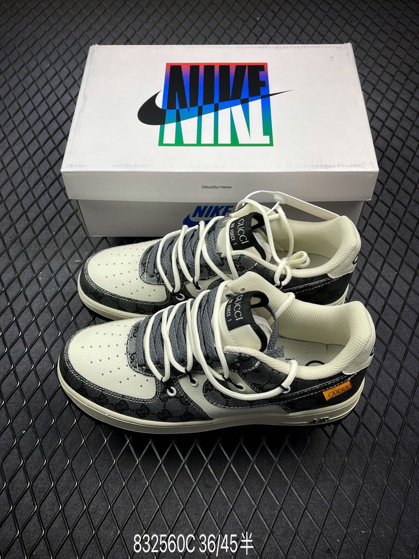 Men Women G*ucci +Nike Air Force 1 low