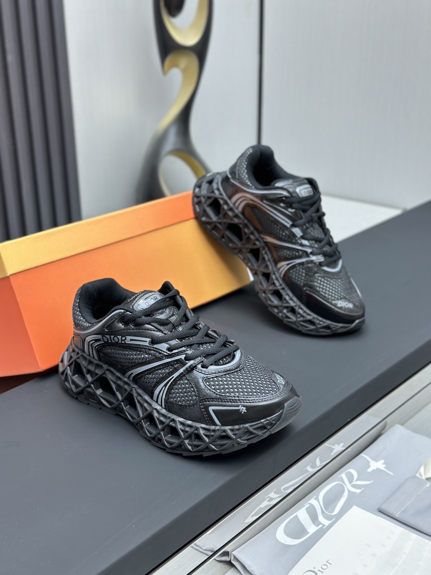 Men D*ior Top Sneaker（）