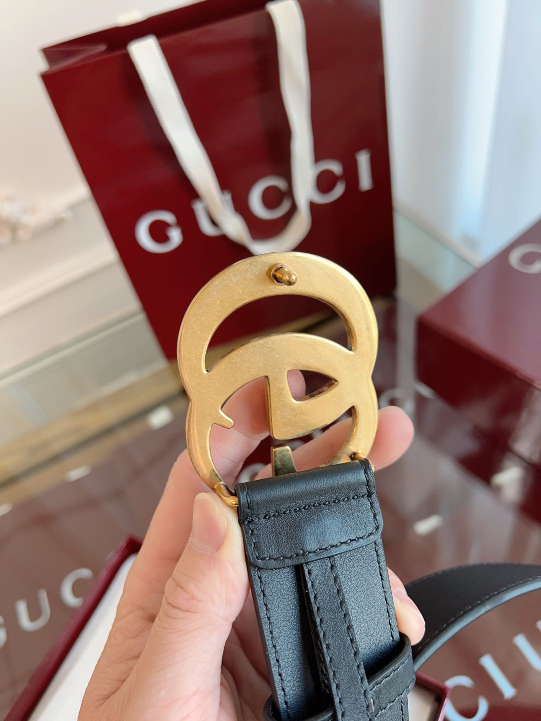 G*ucci Belts Top Quality 4cm