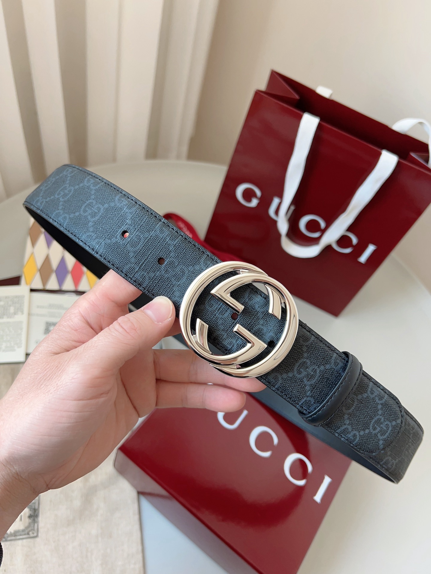 G*ucci Belts Top Quality 4cm