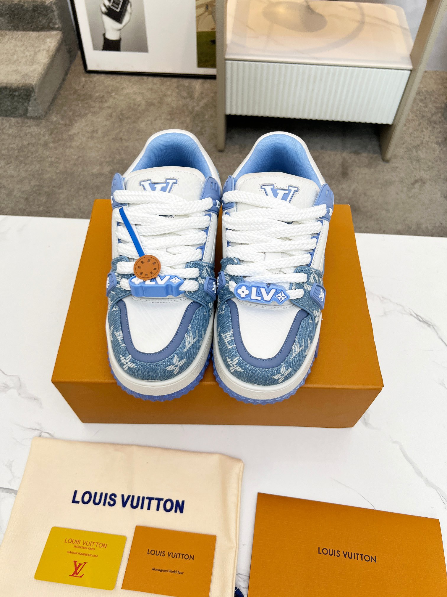 Men Women L*ouis V*uitton Top Sneaker L*V Trainer size 35-46