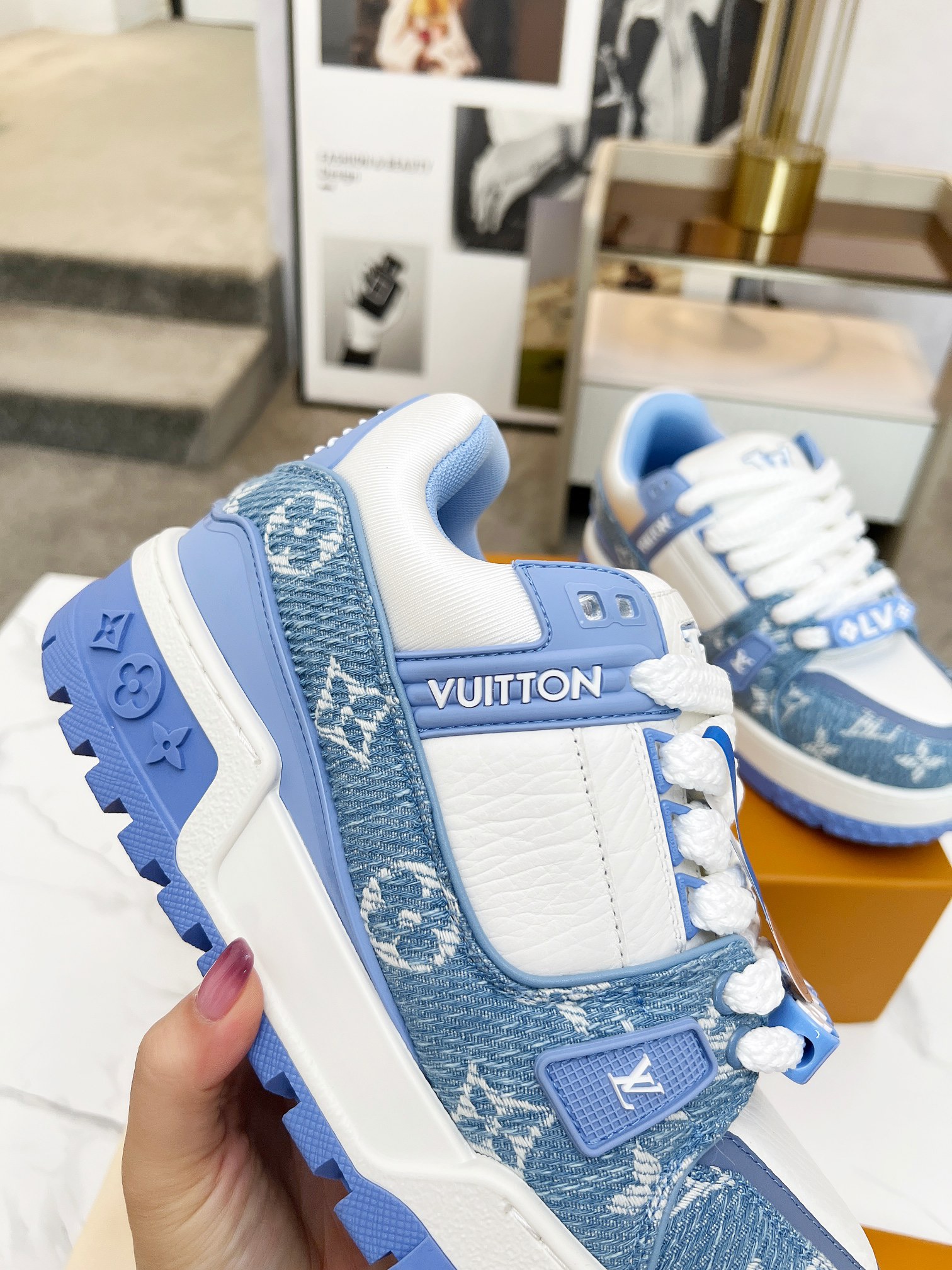 Men Women L*ouis V*uitton Top Sneaker L*V Trainer size 35-46