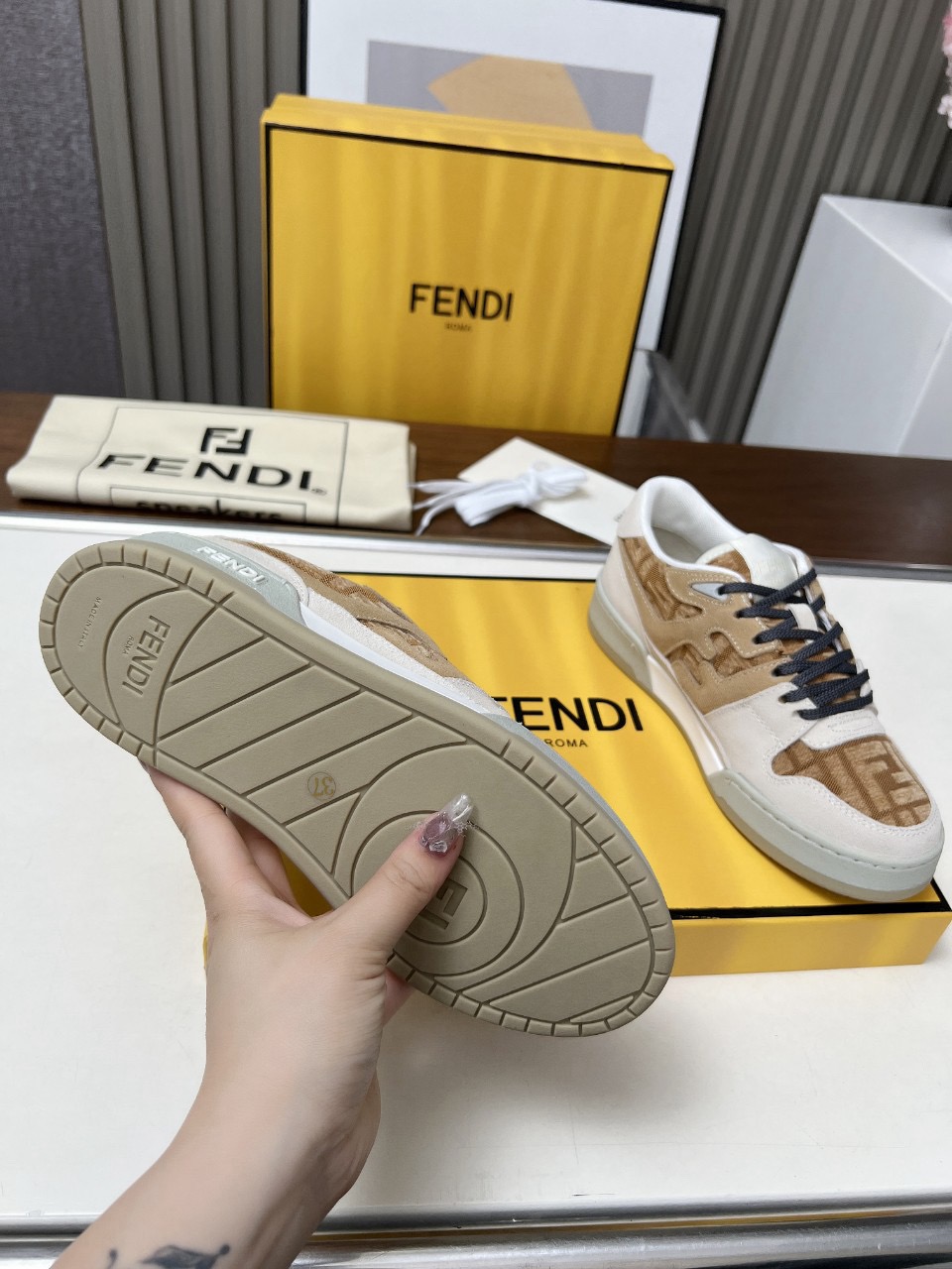 Men Women F*endi Top Sneakers size 35-46