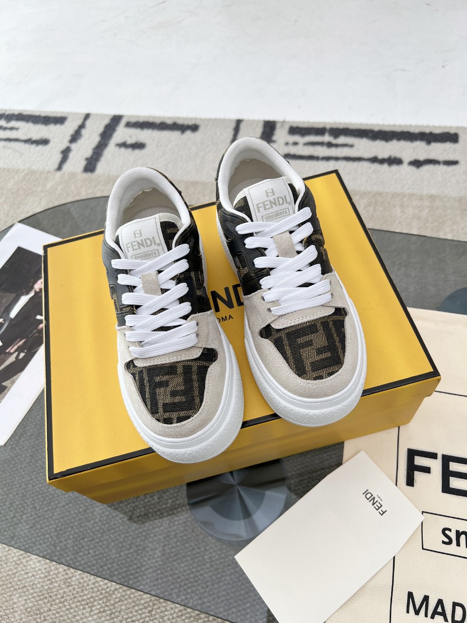 Men Women F*endi Top Sneakers size 35-46