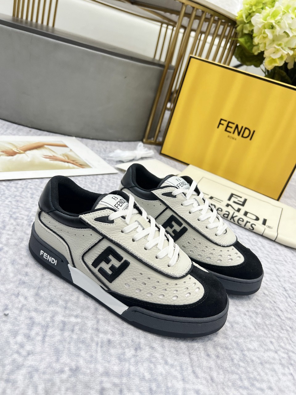 Men Women F*endi Top Sneakers size 35-46