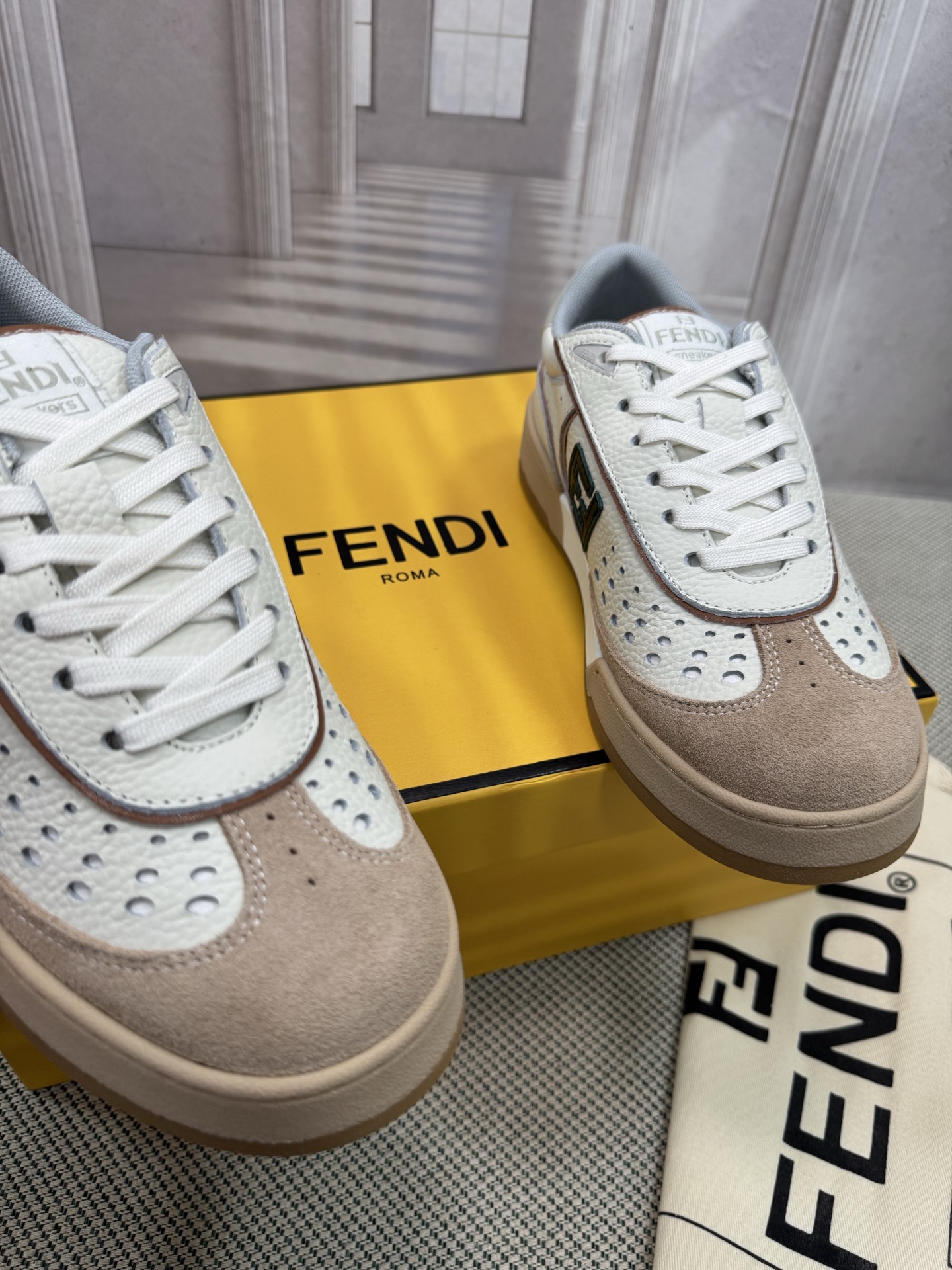 Men Women F*endi Top Sneakers size 35-46