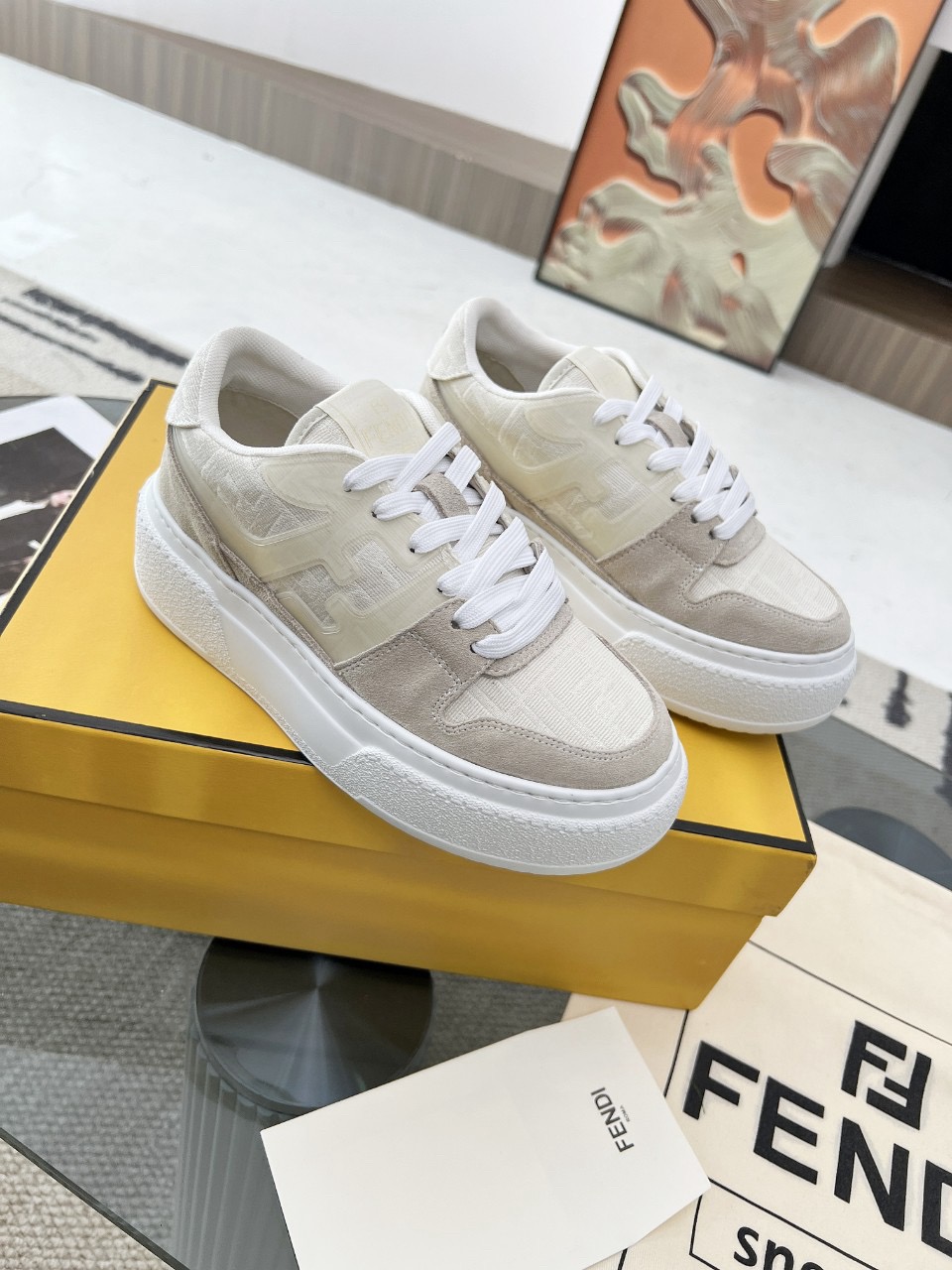 Men Women F*endi Top Sneakers size 35-46