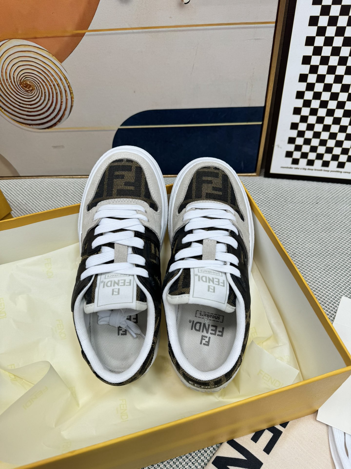 Men Women F*endi Top Sneakers size 35-46