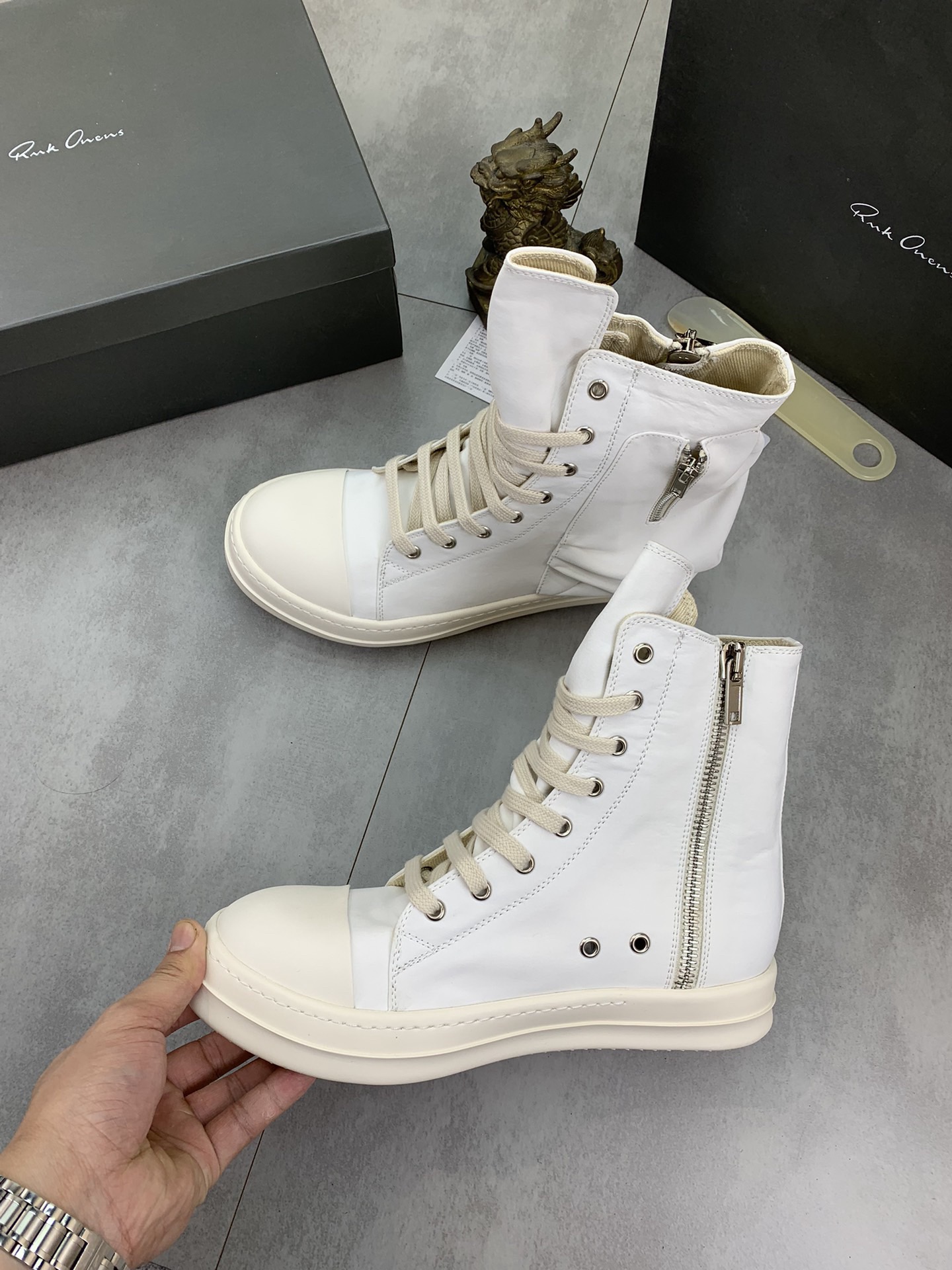 Men Women R*ICK OWENS Top SNEAKERS