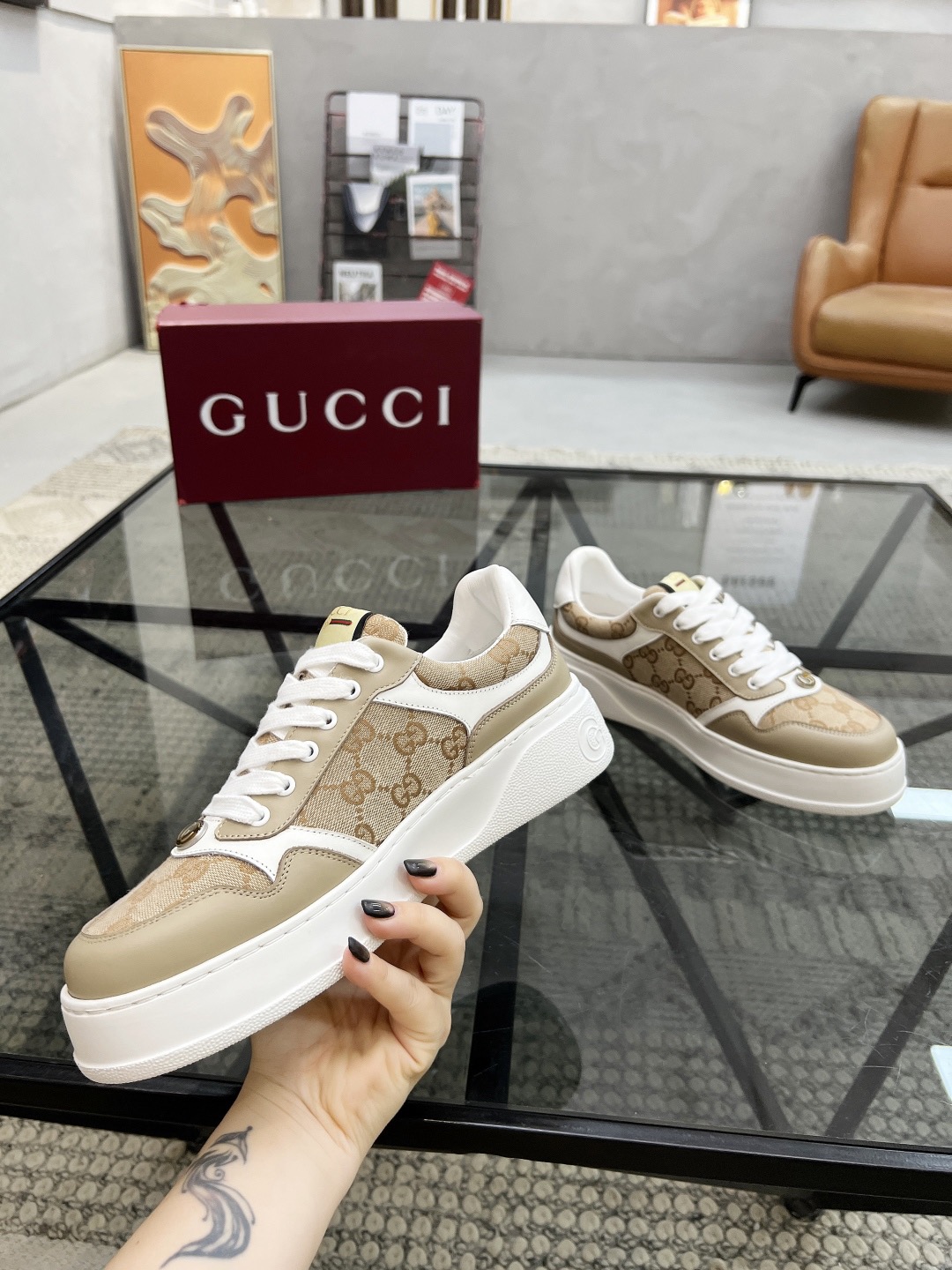 Men Women G*ucci Top quality 1:1 Sneaker size 35-46