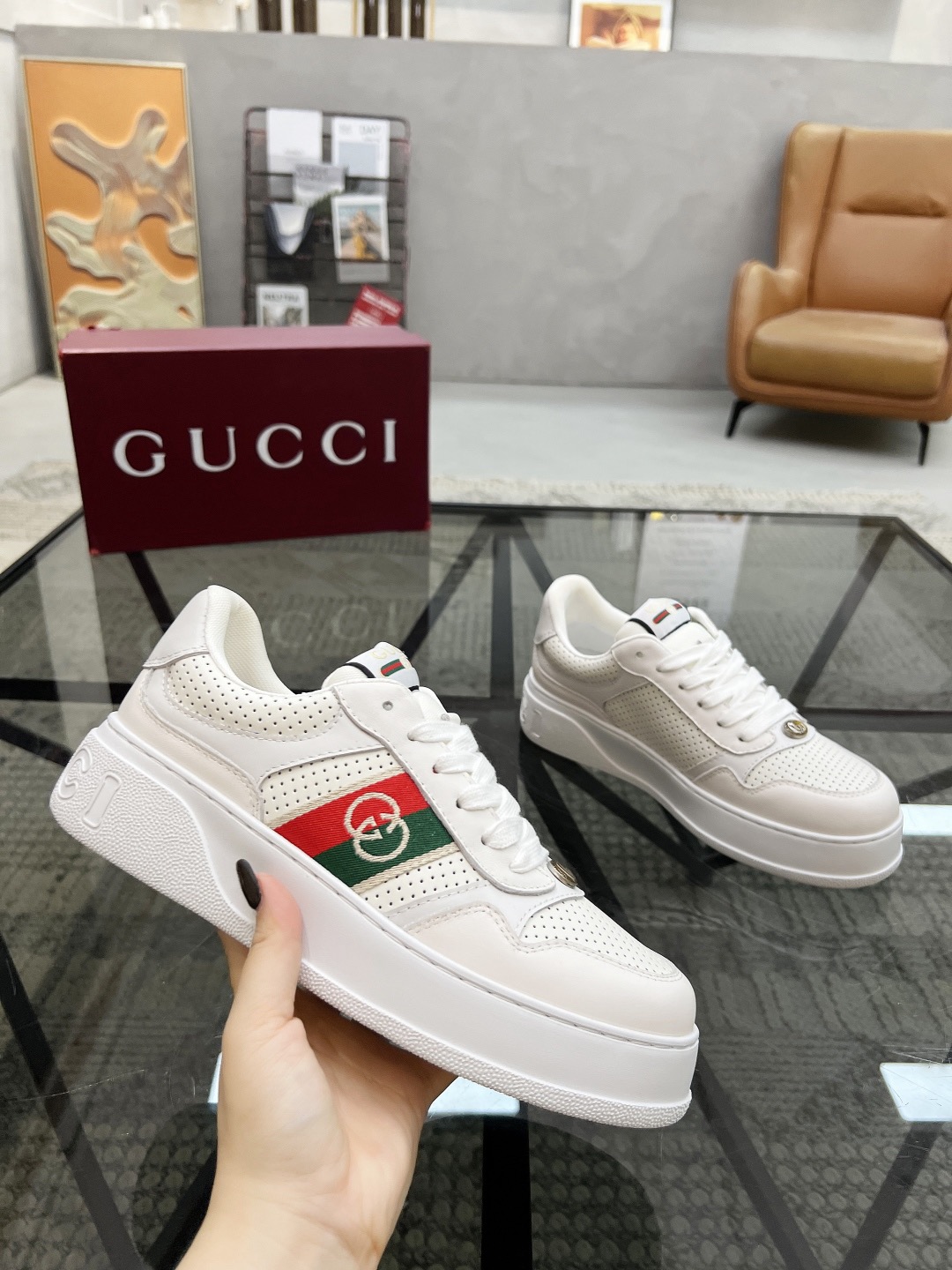 Men Women G*ucci Top quality 1:1 Sneaker size 35-46